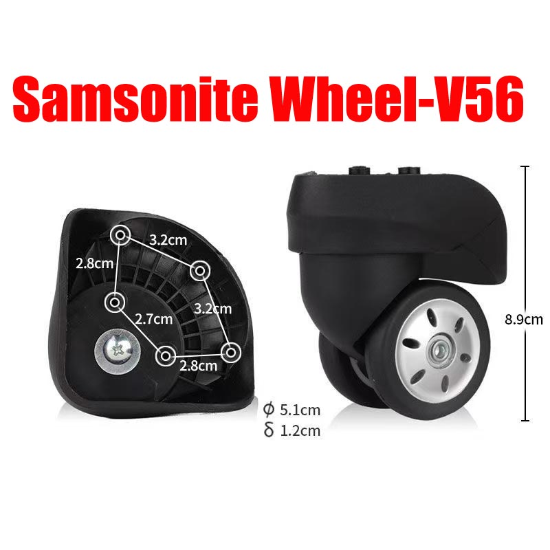 Travel Accessories Samsonite - サムソナイト V56 ホイール交換用サムソナイトホイール交換用荷物用ユニバーサルホイールアクセサリー修理旅行スーツケース