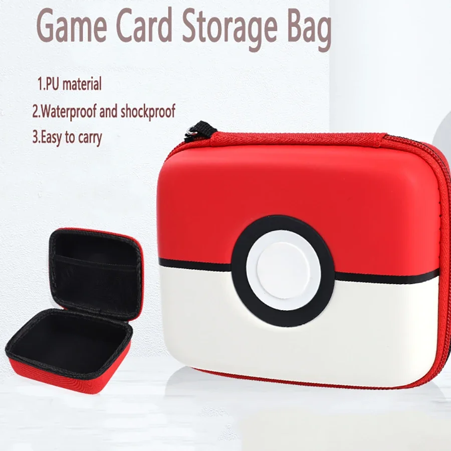 Travel Accessories For 4 Year Old - ポケモンハードケースボードゲーム用子供ゲームカード旅行ジッパーキャリーケースイヤホン収納ボックスドロップシッピングカード整理