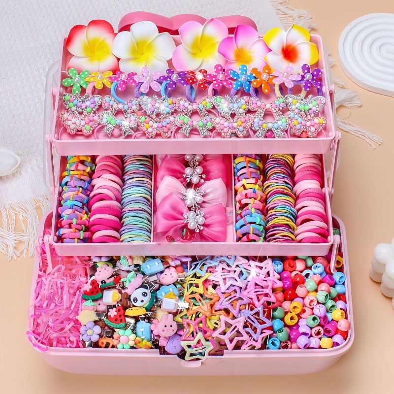 Travel Accessories For 10 Year Old Girl - 546 個の弓高弾性ヘアアクセサリーセット髪を傷つけないカラフルな女の子のヘアバンドヘアクリップ女の子子供