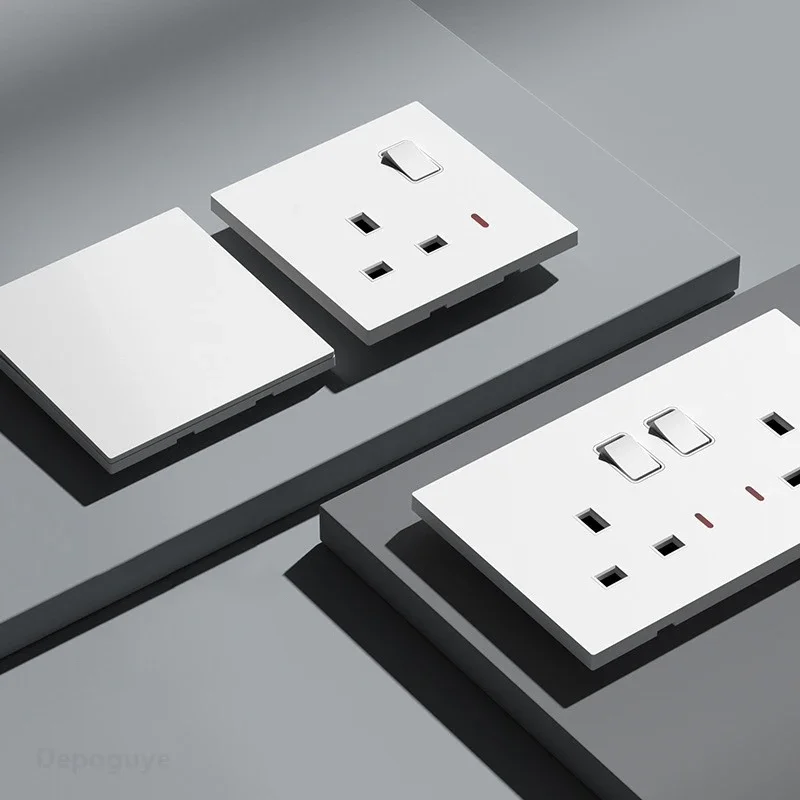 Travel Accessories Uk - 急速充電付き英国標準電源ソケット,壁コンセント,双方向スイッチ,スマートプラグ,タイプC, 220V,ユニバーサル,電気,13a,20w