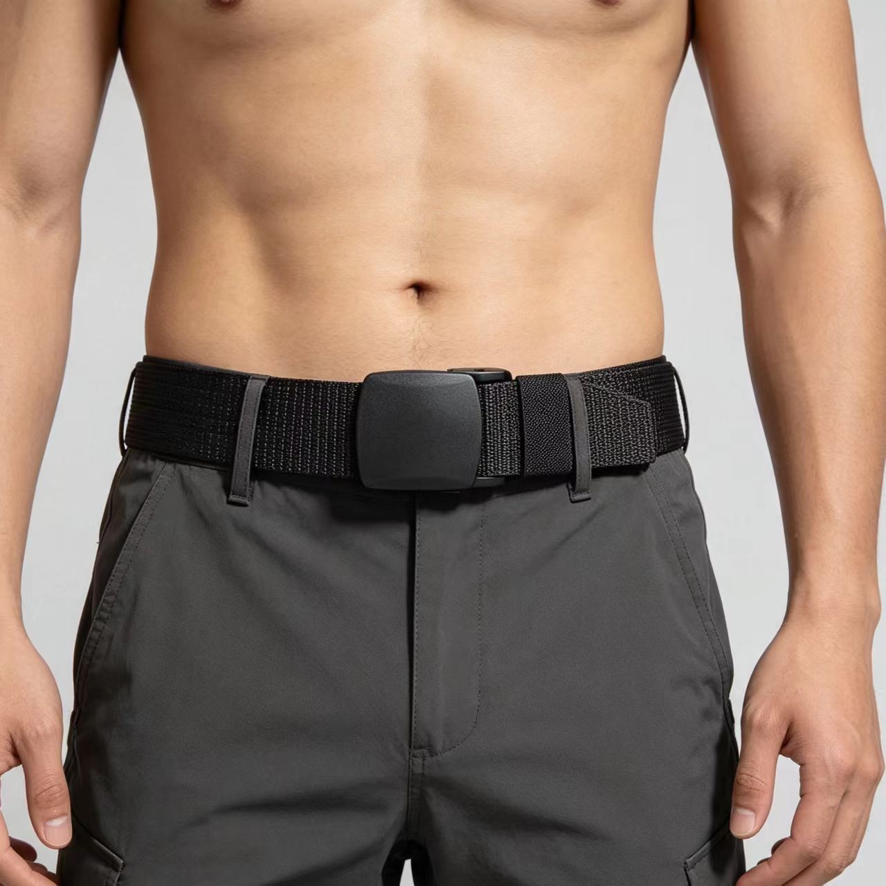 Money Belt Hidden - 男性用盗難防止トラベルベルト、隠しマネーポケット付き、アウトドアスポーツ用隠しキャッシュウエストベルト