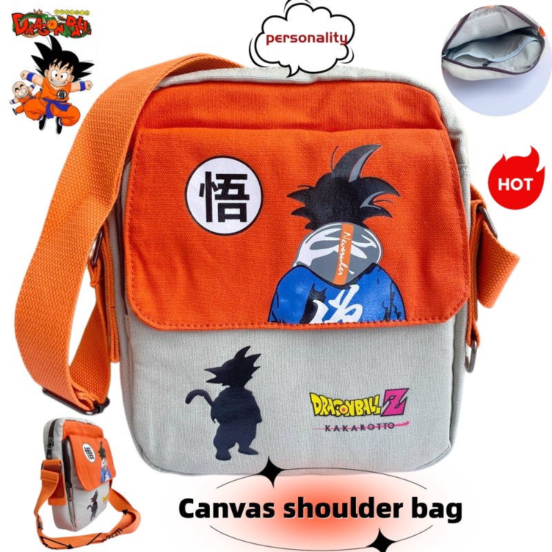 Travel Accessories Cute - ドラゴンボールショルダーバッグかわいいファッション漫画パーソナライズされたクリエイティブかわいい学生大容量キャンバスバッグ友人へのギフト