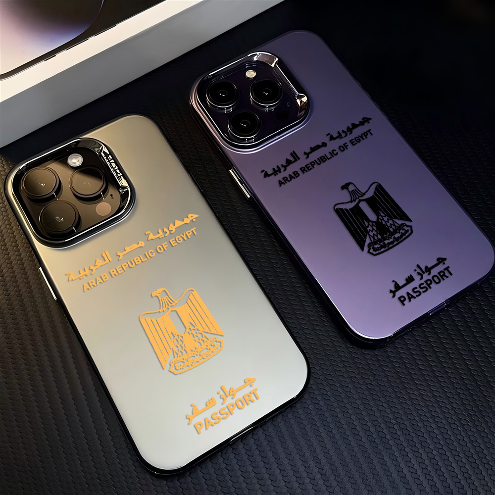 Travel Accessories Egypt - エジプトパスポート柄 iPhoneケース iPhone 17 16e 16