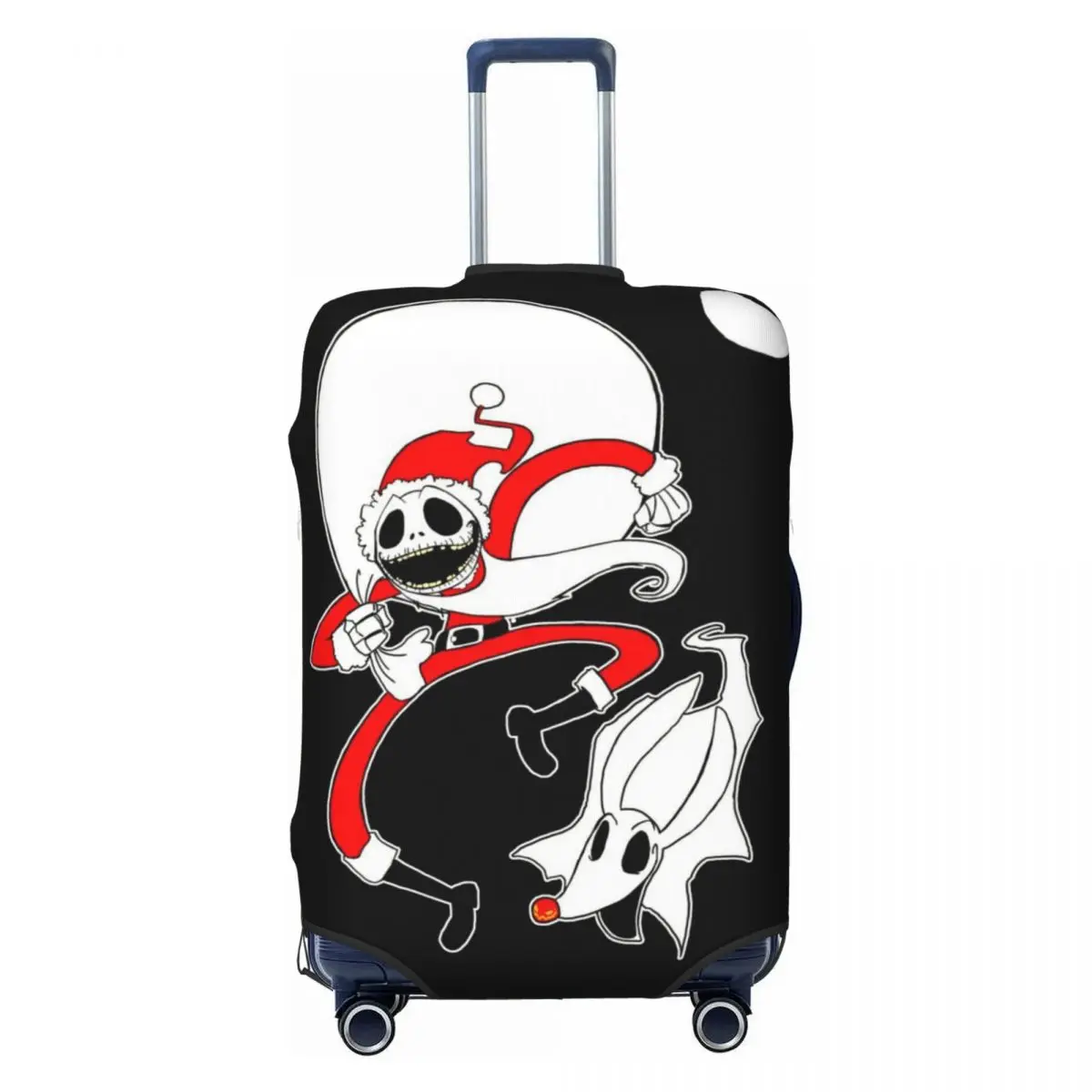 Travel Accessories For Road Trip - スーツケースカバー ジャックムービー スケリントンズ柄 18～32インチの荷物に適合 耐久性があり洗濯可能 飛行機やロードトリップに最適