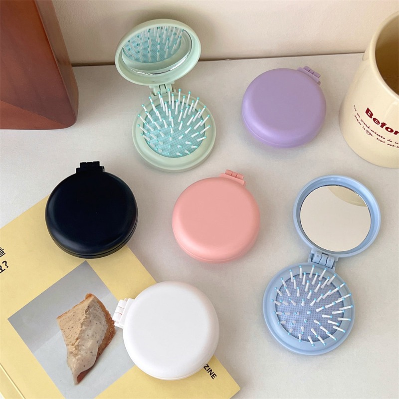 Travel Accessories For 10 Year Old Girl - 子供用ミニトラベルブラシ,シンプル,無地,女の子用マッサージコーム,子供用ヘアアクセサリー,ファッショナブル,1個