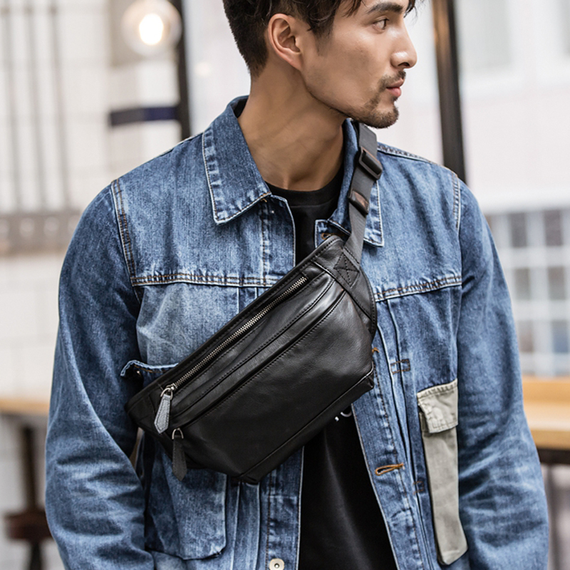 Money Belt Hidden - 新作メンズ本革ウエストバッグ チェストパック レザーウエストパック 男性用ファニーバッグ バムマネーバッグ MOLLEベルトバッグ