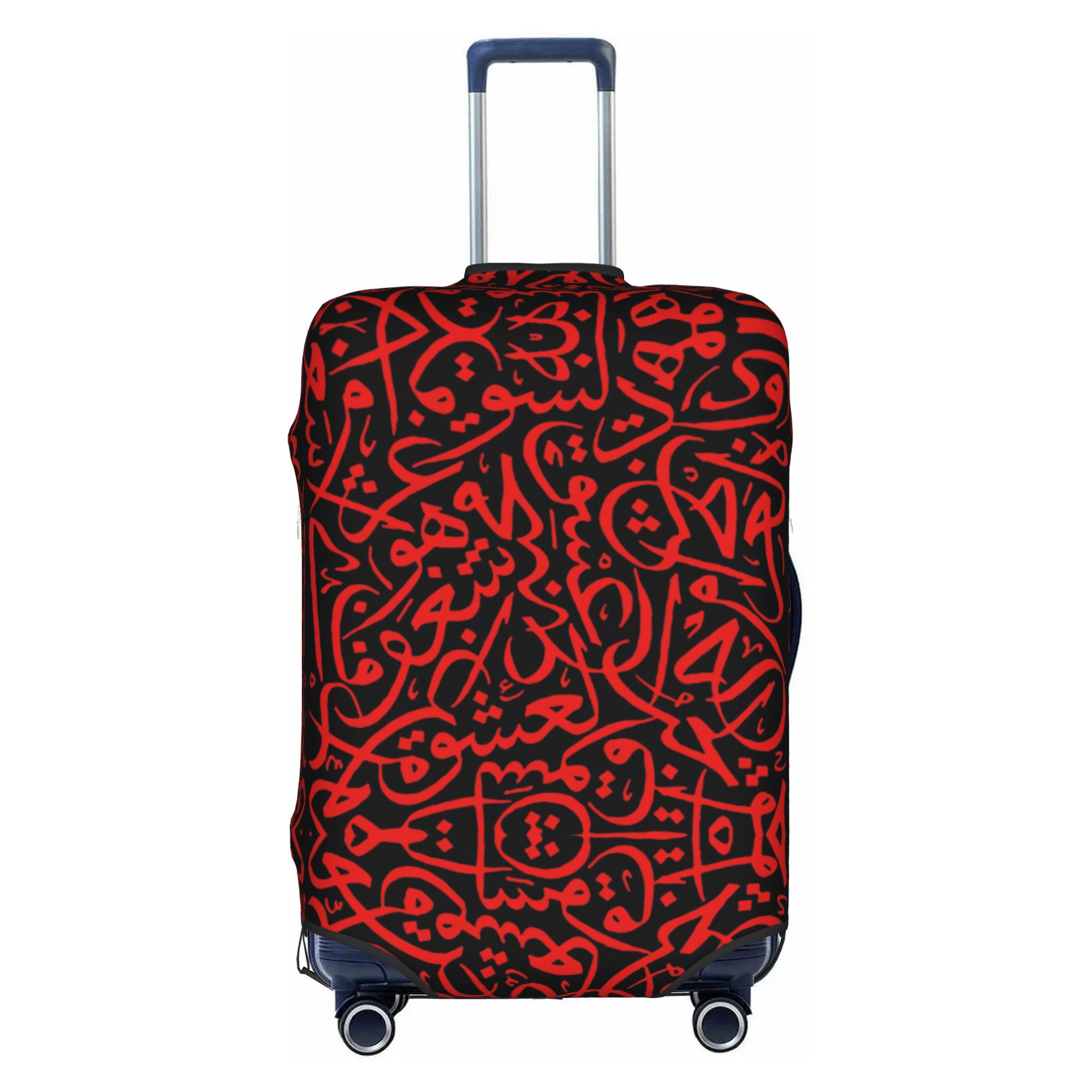 Travel Accessories Egypt - アラビア書道言葉アートワーク荷物カバープロテクターかわいいイスラエルパレスチナエジプト文字スーツケースカバー18-32インチ用