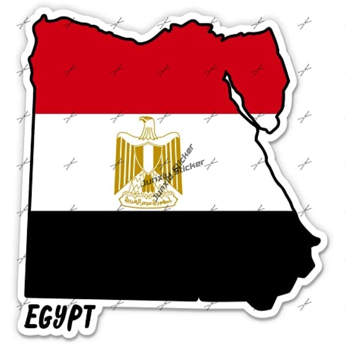 Travel Accessories Egypt - ビニールステッカー,旗付き,荷物,お土産,防水ステッカー,高品質のアクセサリー