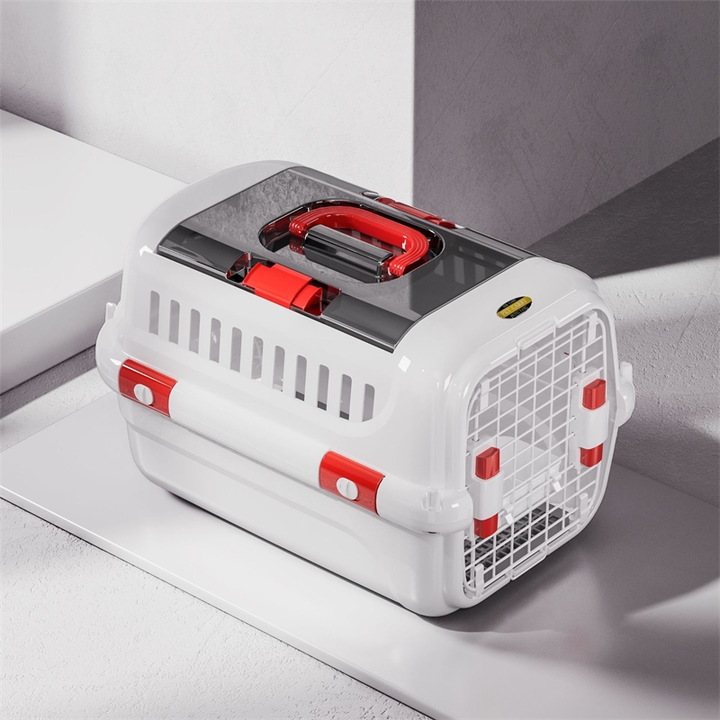 Travel Accessories For Road Trip - 航空会社対応 大型ペットキャリーバッグ 犬猫用 ソフトで快適なオールシーズン対応 旅行用クレート ベッド付き