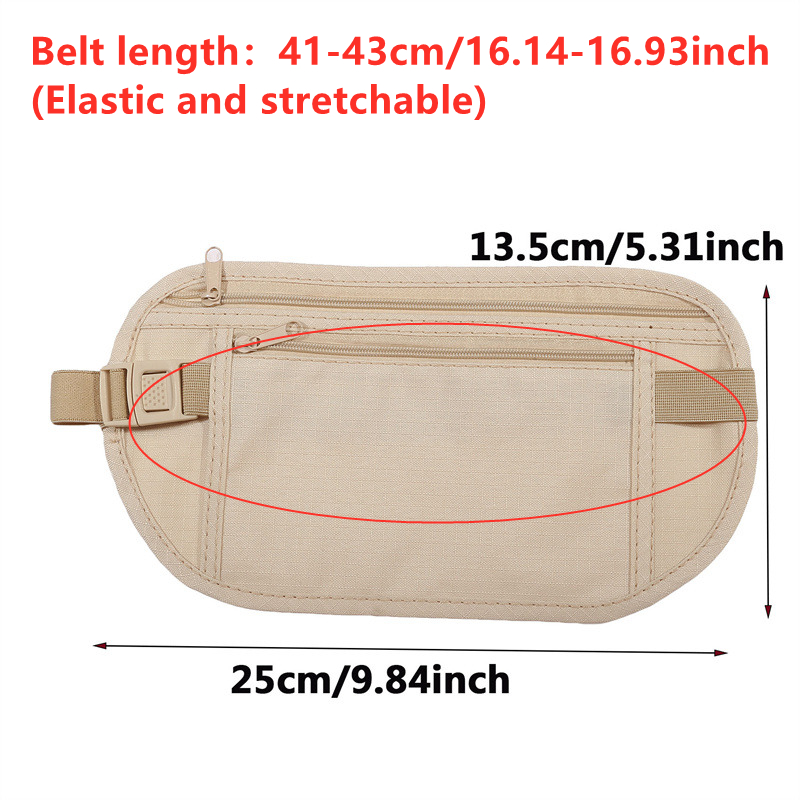 盗難防止隠しウエストバッグスポーツランニング用見えないマネー - Money Belt Hidden のレビューと価格