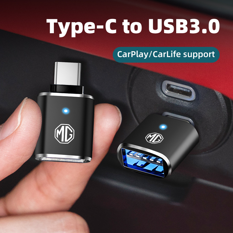 車載LEDタイプC-USB 3.0アダプターケーブルコンバー - Travel Plug Type C のレビューと価格