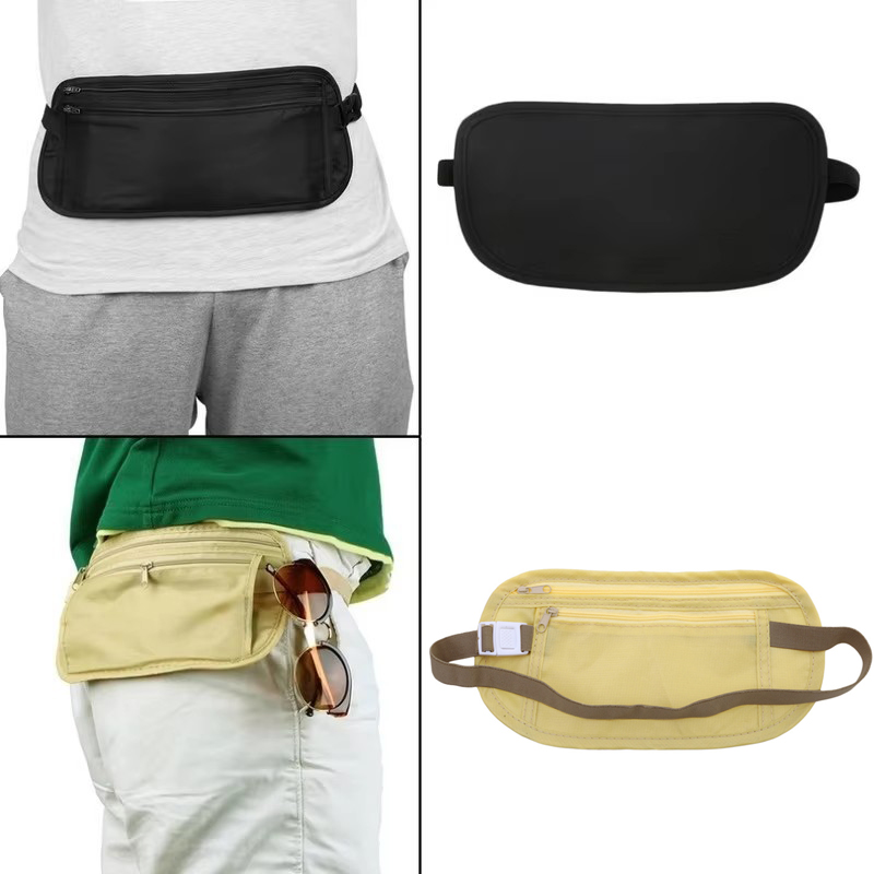 目に見えないトラベルウエストパックポーチパスポートマネーベル - Money Belt Hidden のレビューと価格