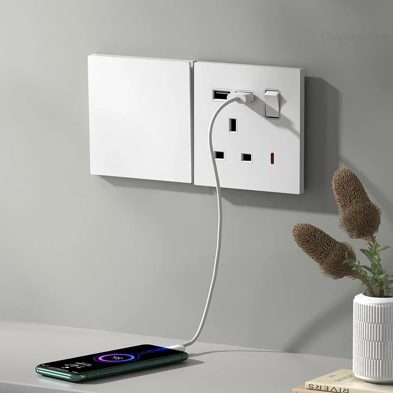急速充電付き英国標準電源ソケット,壁コンセント,双方向スイッ - Travel Accessories Uk のレビューと価格