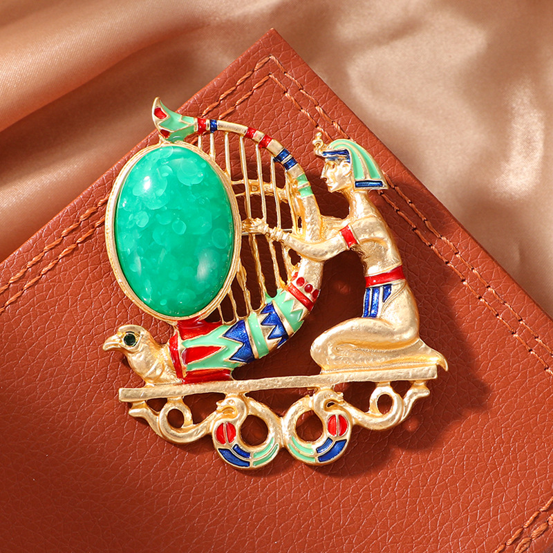 古代エジプトの旅行のお土産ブローチ、ヴィンテージのファラオの - Travel Accessories Egypt のレビューと価格