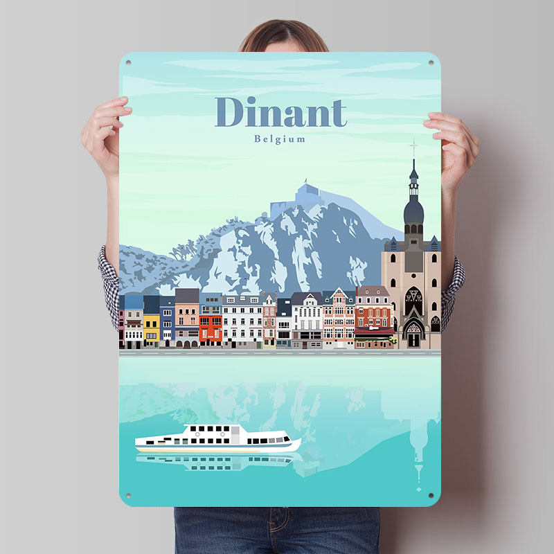 ディナンテへの旅行プリントポスターカスタマイズされたレトロな - Travel Accessories For Europe のレビューと価格