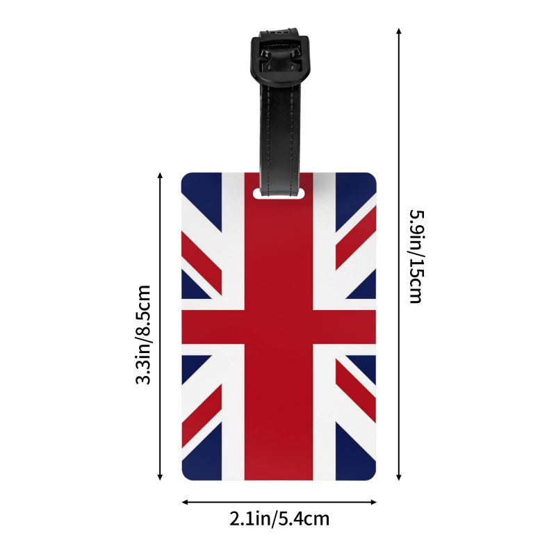 レトロなユニオンジャック柄のラゲージタグ、ネームカード付きプ - Travel Accessories Uk のレビューと価格
