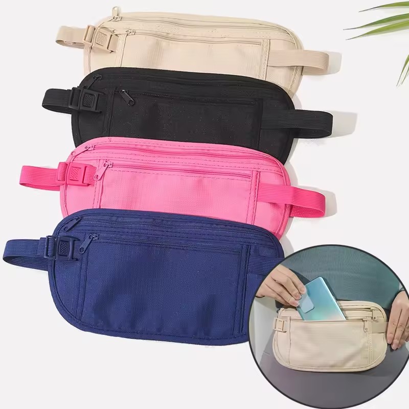 スポーツランニング用ウエストバッグ、見えないトラベルウエスト - Money Belt Hidden のレビューと価格