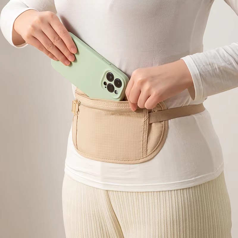スポーツランニング用ウエストバッグ、見えないトラベルウエスト - Money Belt Hidden のレビューと価格
