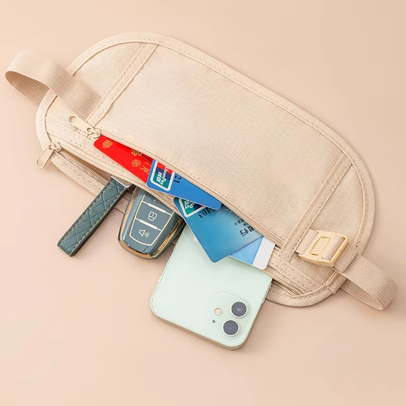 スポーツランニング用ウエストバッグ、見えないトラベルウエスト - Money Belt Hidden のレビューと価格