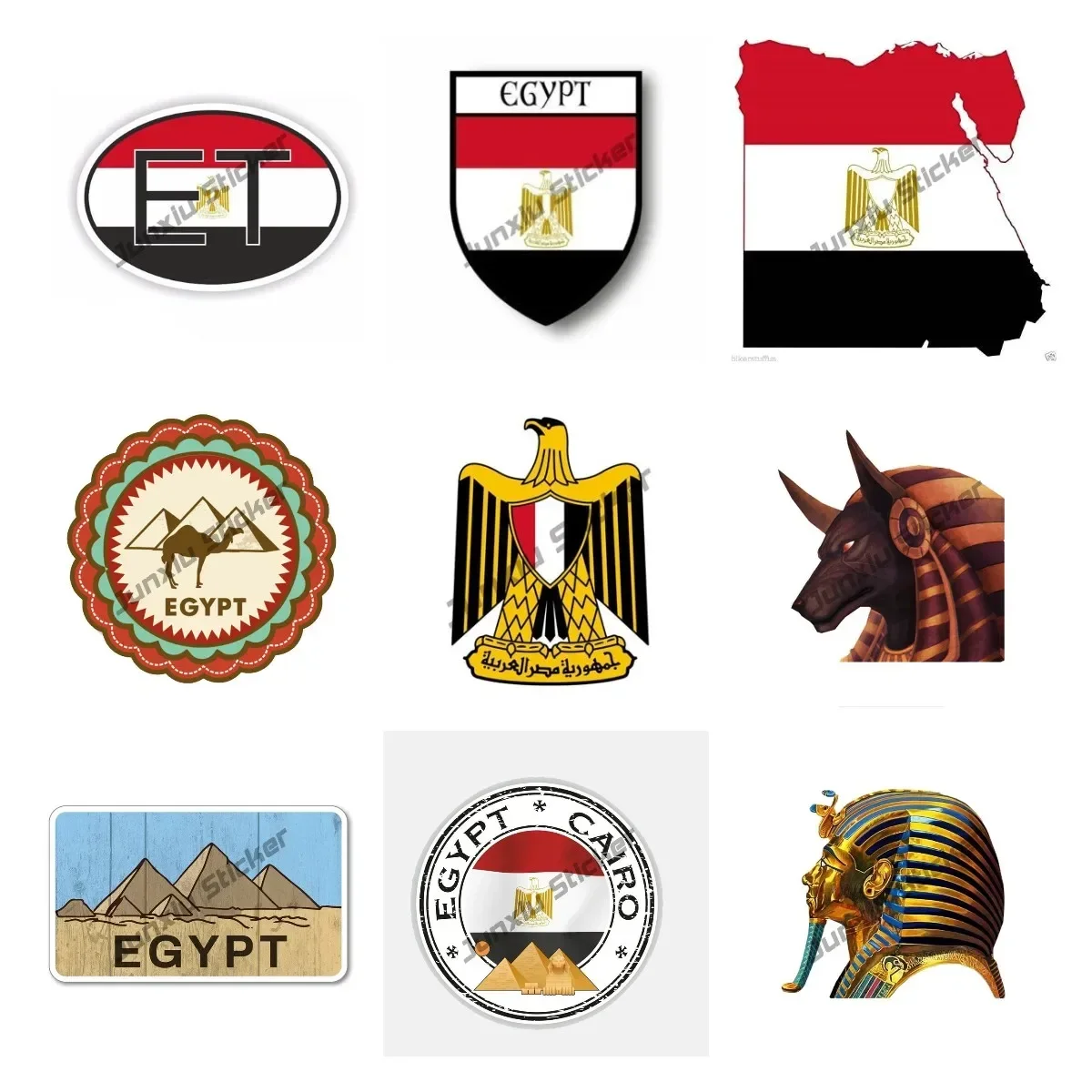 世界地図ステッカー,ピラミッド,砂漠,砂漠,ラップトップ,窓 - Travel Accessories Egypt のレビューと価格