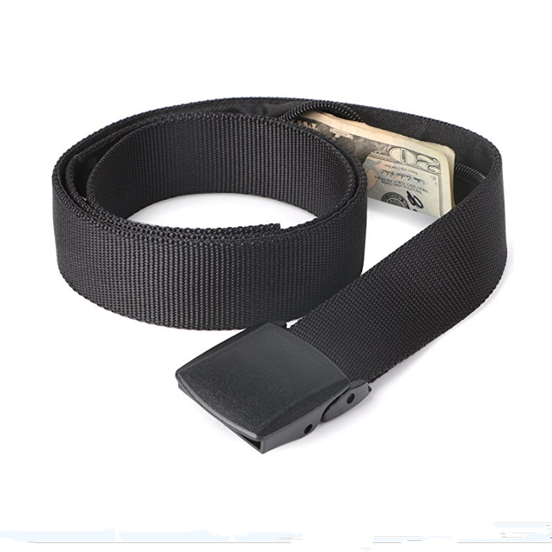 現金盗難防止ベルト旅行黒ウエストバッグ女性ポータブル隠しマネ - Money Belt Hidden のレビューと価格