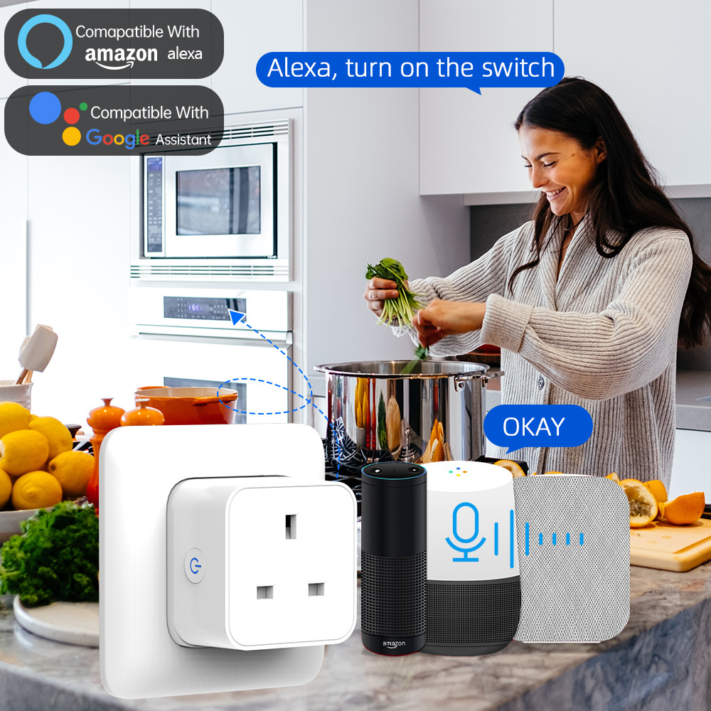 Tuya スマートソケット 16A/20A WiFi または - Travel Accessories Uk のレビューと価格
