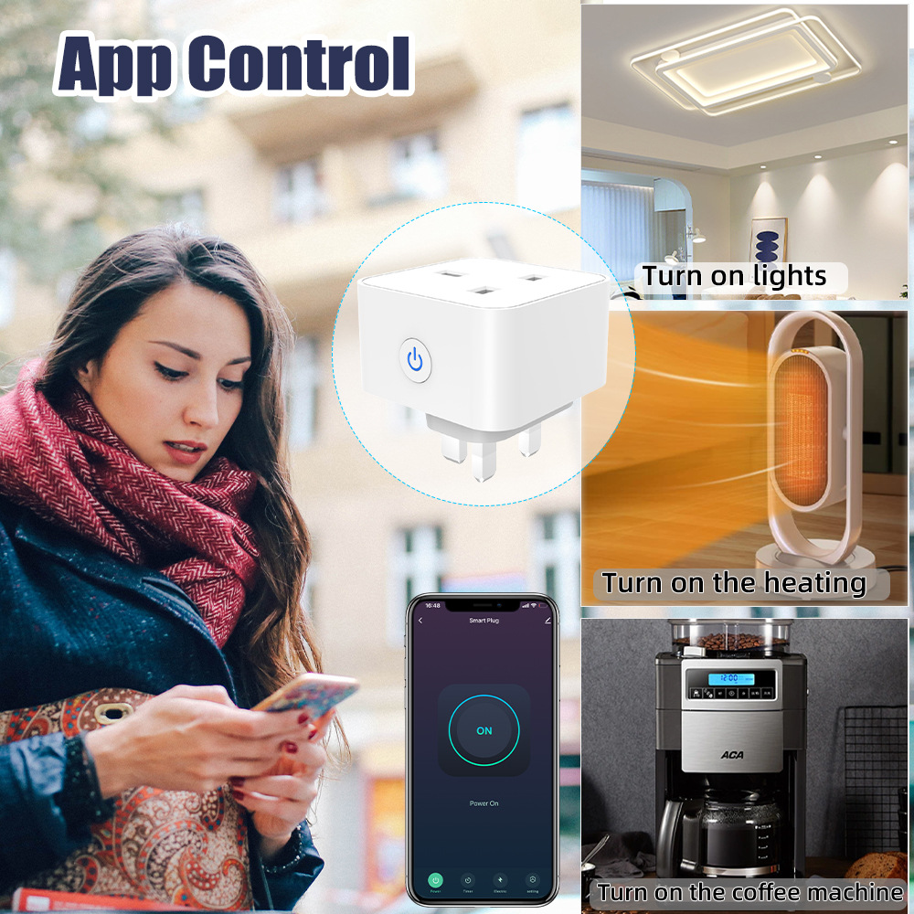 Tuya スマートソケット 16A/20A WiFi または - Travel Accessories Uk のレビューと価格