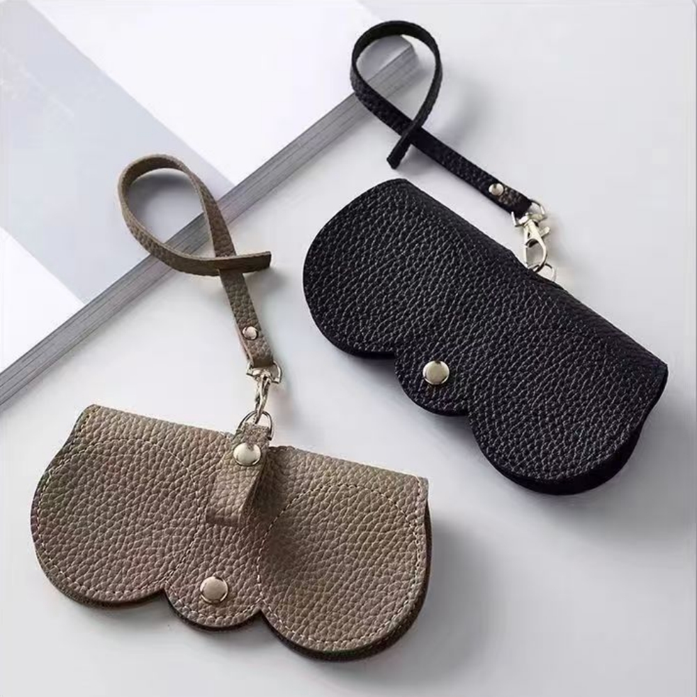 1pc ライチエンボス加工メガネカバーかわいい吊り下げ PU - Travel Reading Accessories のレビューと価格