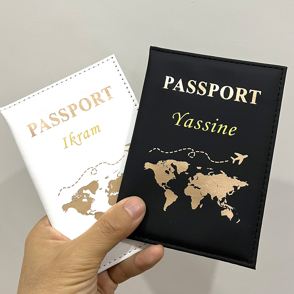 男性と女性のためのパーソナライズされた飛行機のパスポートカバ - Travel Accessories Uk のレビューと価格