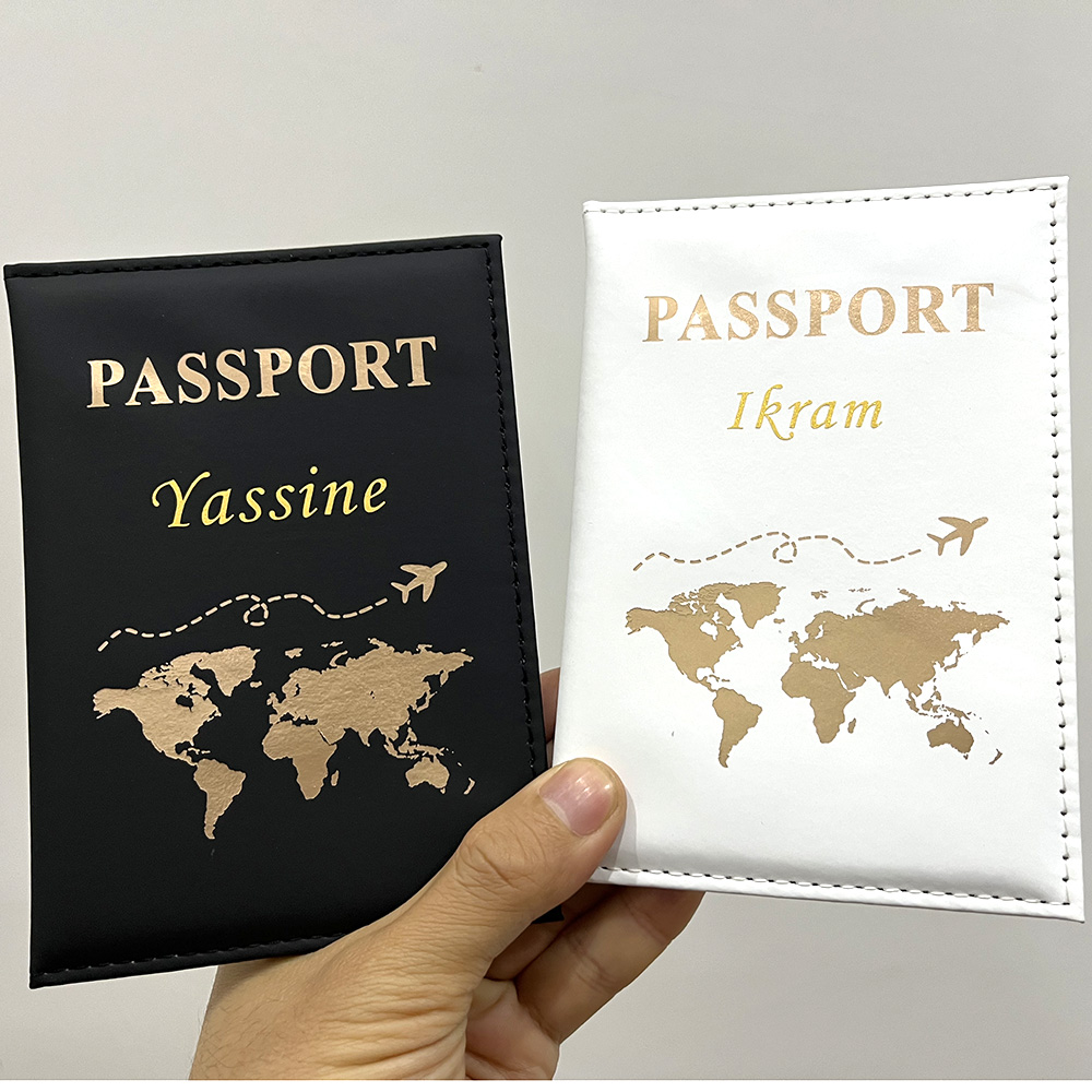 男性と女性のためのパーソナライズされた飛行機のパスポートカバ - Travel Accessories Uk のレビューと価格
