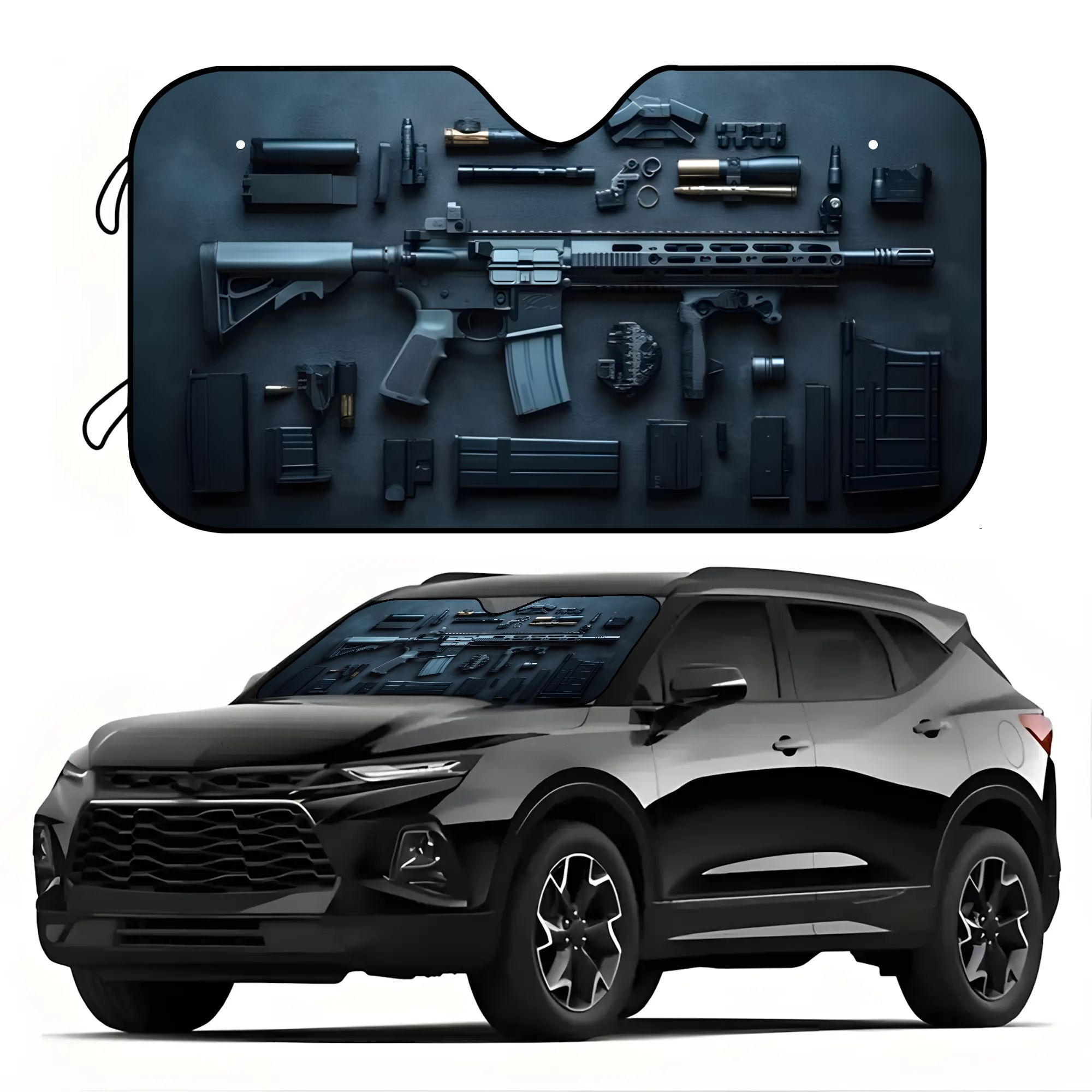 1個入り 車用サンシェード 可愛いステッチディテール、耐久性 - Travel Accessories For Road Trip のレビューと価格