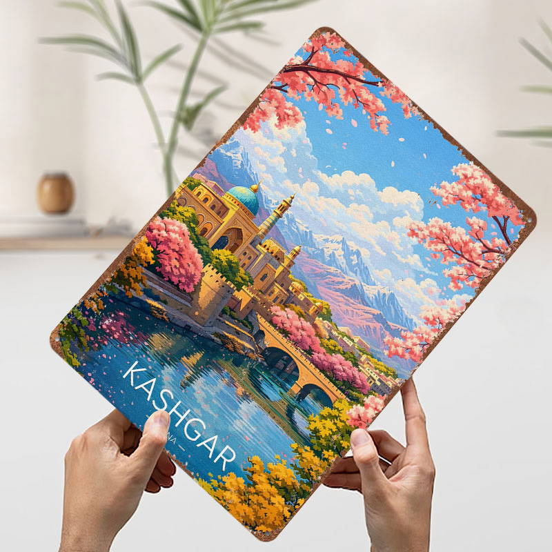 カシュガル中国旅行3Dテクスチャプリントポスターカスタムヴィ - Travel Accessories For Europe のレビューと価格