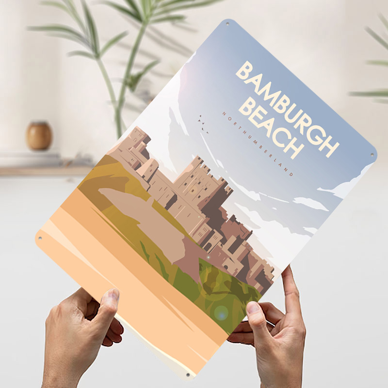 バンバーグビーチノーサンダーランド旅行ポスターカスタマイズさ - Travel Accessories For Europe のレビューと価格
