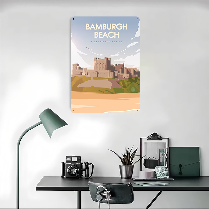 バンバーグビーチノーサンダーランド旅行ポスターカスタマイズさ - Travel Accessories For Europe のレビューと価格