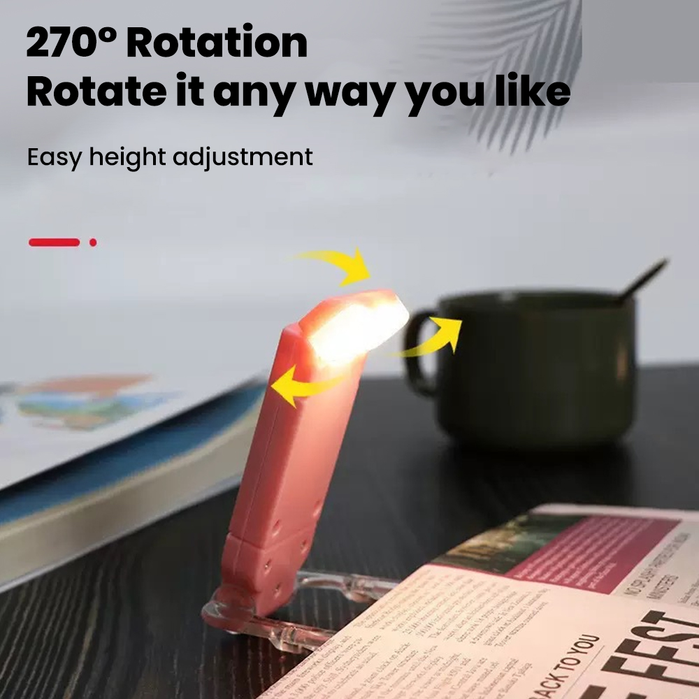ポータブル充電式LEDクリップオンブックライト、3色調光可能 - Travel Reading Accessories のレビューと価格