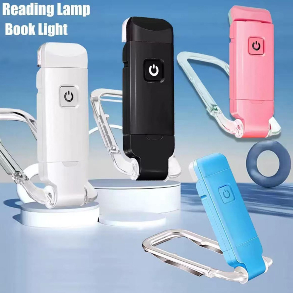 ポータブル充電式LEDクリップオンブックライト、3色調光可能 - Travel Reading Accessories のレビューと価格