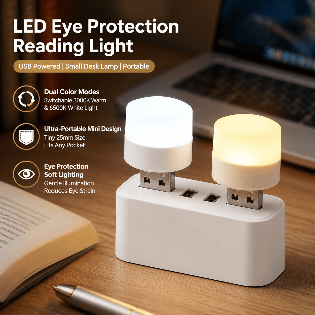 USB LEDライト ポータブル読書灯 ブックライト デュア - Travel Reading Accessories のレビューと価格