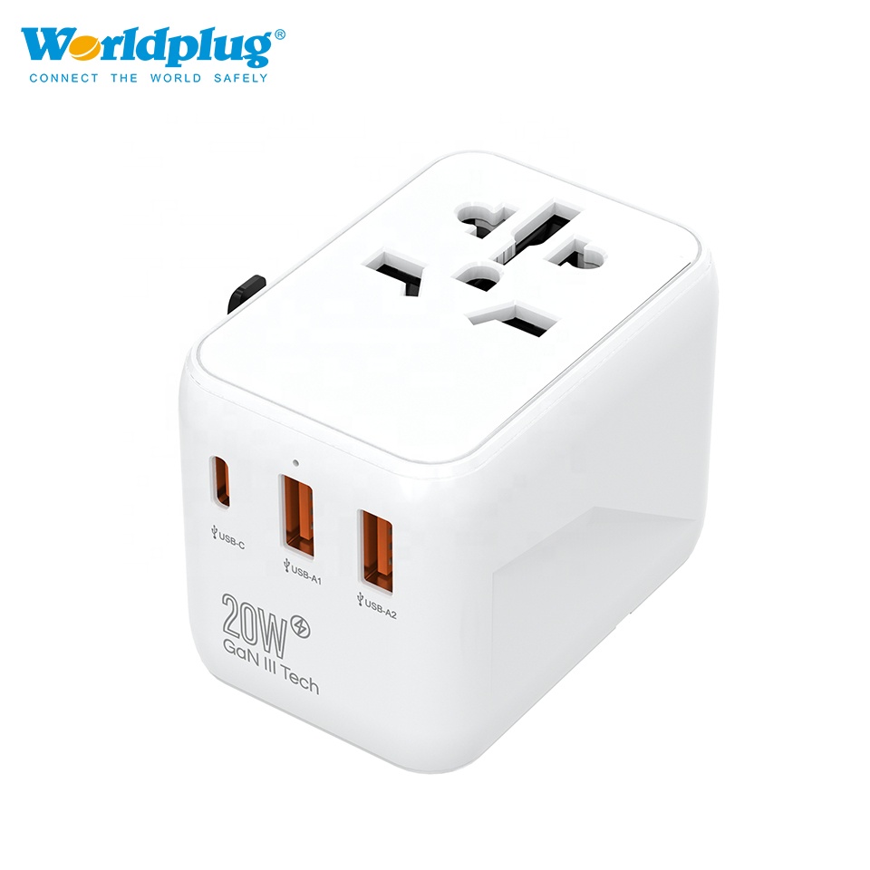 タイプC GaN 20W充電器 マルチプラグ壁コンセントプラ - Travel Plug Type C のレビューと価格