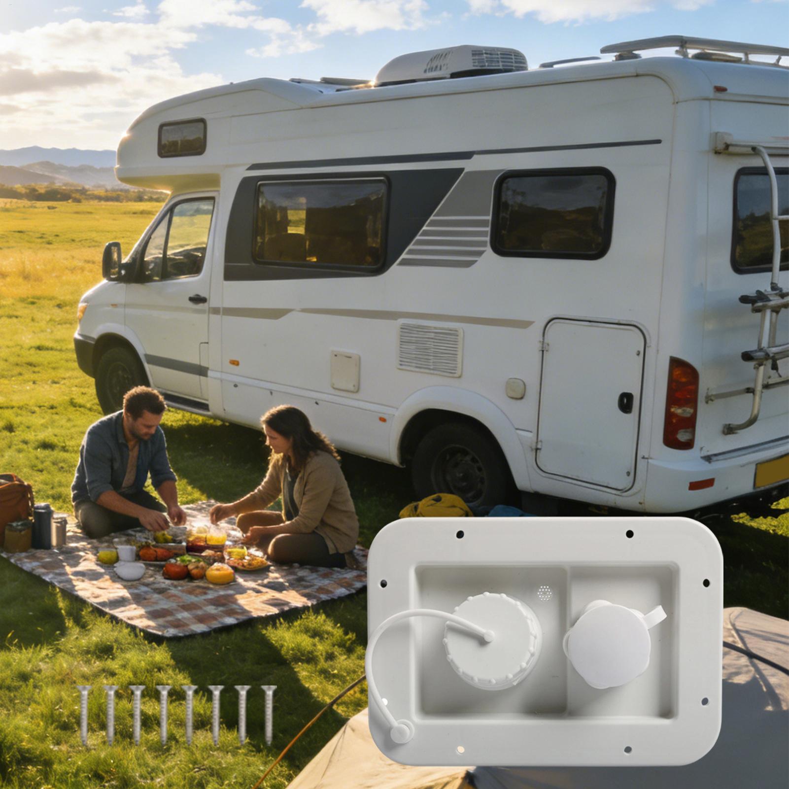RV シティ給水口 2 ポートポータブル車両アクセサリー R - Travel Accessories For Road Trip のレビューと価格