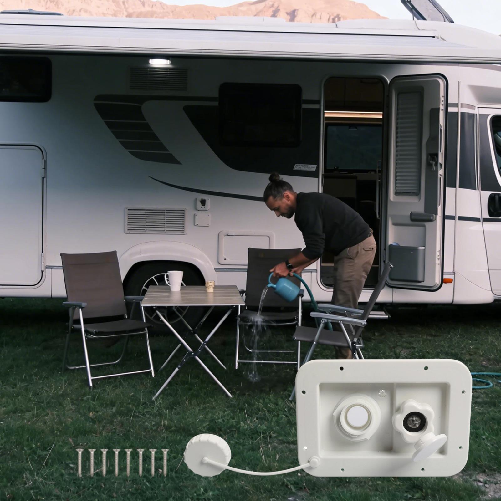RV シティ給水口 2 ポートポータブル車両アクセサリー R - Travel Accessories For Road Trip のレビューと価格