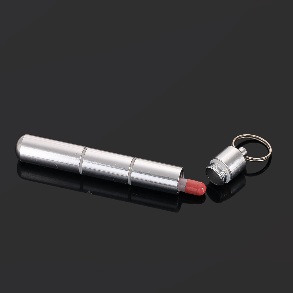 ステンレス鋼キーホルダーカプセル防水ピルホルダーポータブル旅 - Travel Accessories For Europe のレビューと価格