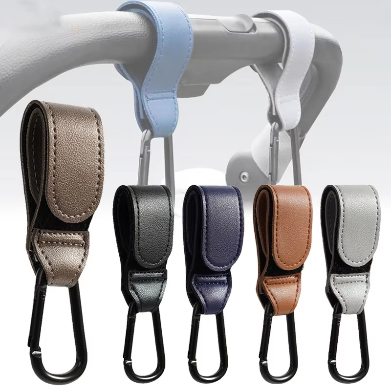 2 個革カートフックベビーカーフック PU 調節可能なベビー - Travel Accessories For 4 Year Old のレビューと価格