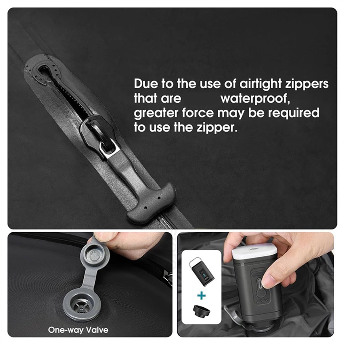 旅行用真空バッグ、スーツケース用再利用可能な真空圧縮バッグ、 - Compression Bag Vacuum のレビューと価格
