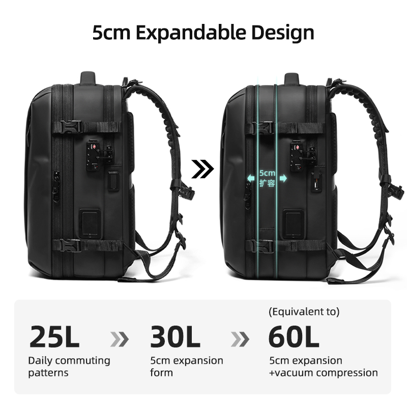 メンズトラベルバックパック ワンクリックスタートポンプ真空圧 - Compression Bag Vacuum のレビューと価格