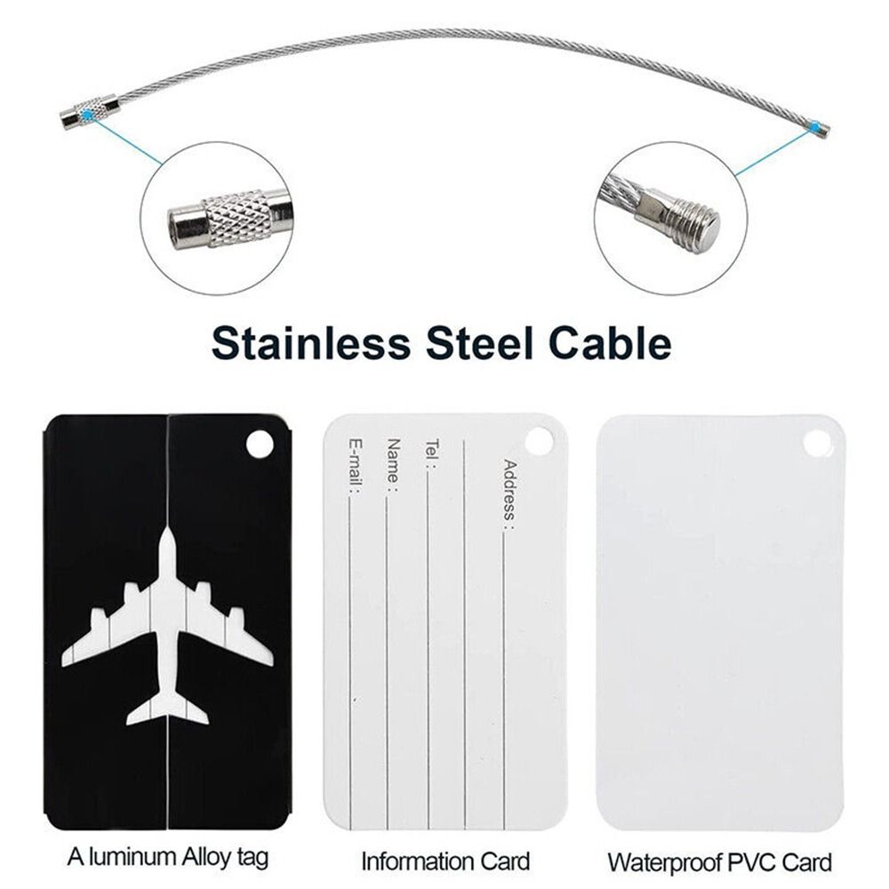トラベルバッグ用の再利用可能なアルミニウム製ラゲッジタグ,収 - Travel Accessories Uk のレビューと価格