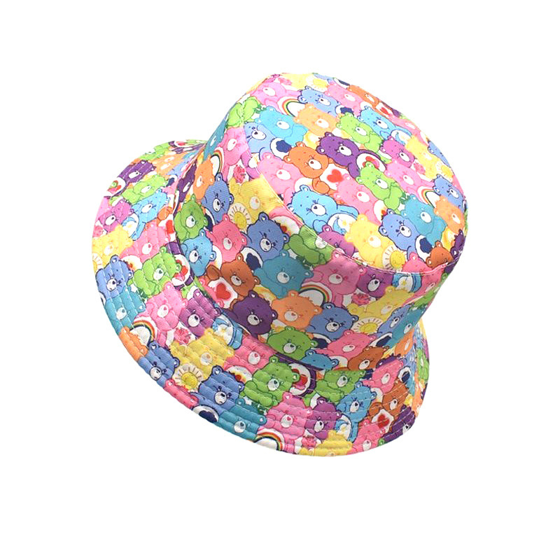 新しいかわいい漫画ケアベアーズ漁師の帽子日焼け止め両面盆地帽 - Travel Accessories Cute のレビューと価格