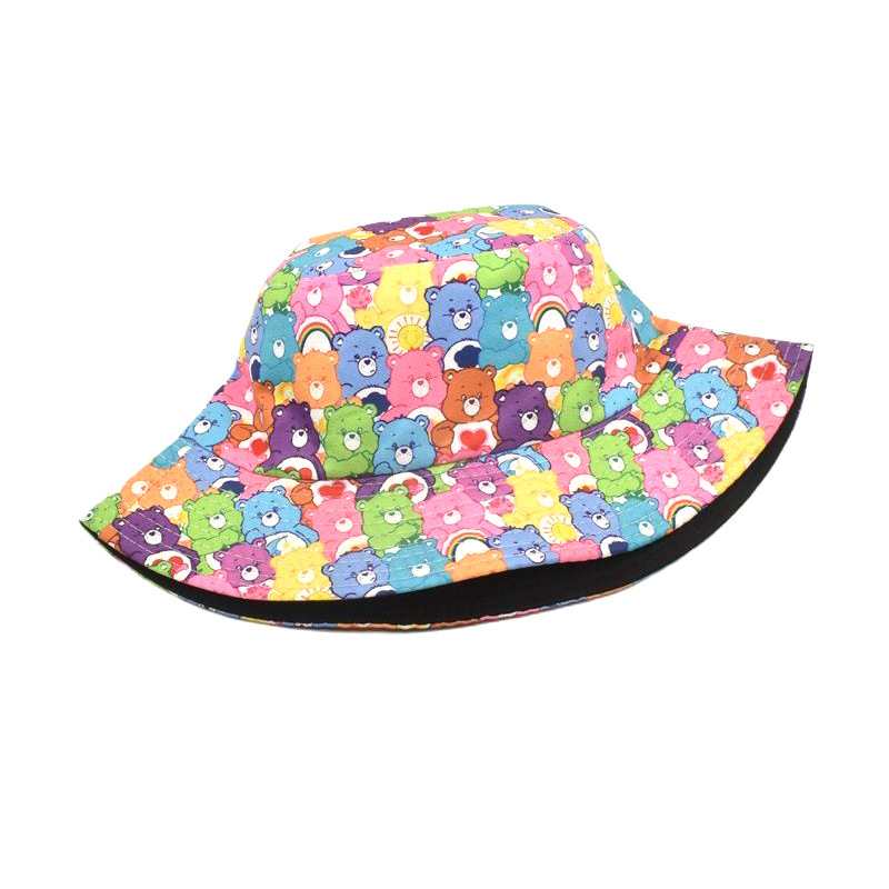新しいかわいい漫画ケアベアーズ漁師の帽子日焼け止め両面盆地帽 - Travel Accessories Cute のレビューと価格