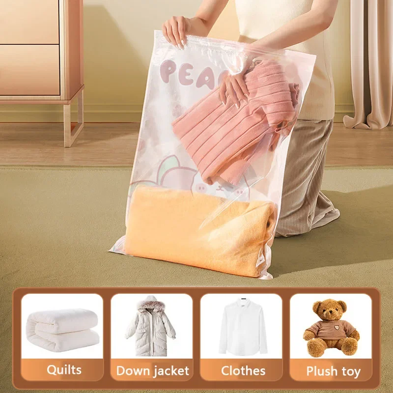 1/4 個旅行移動圧縮袋再利用可能な吸引圧縮袋真空包装省スペ - Compression Bag Vacuum のレビューと価格
