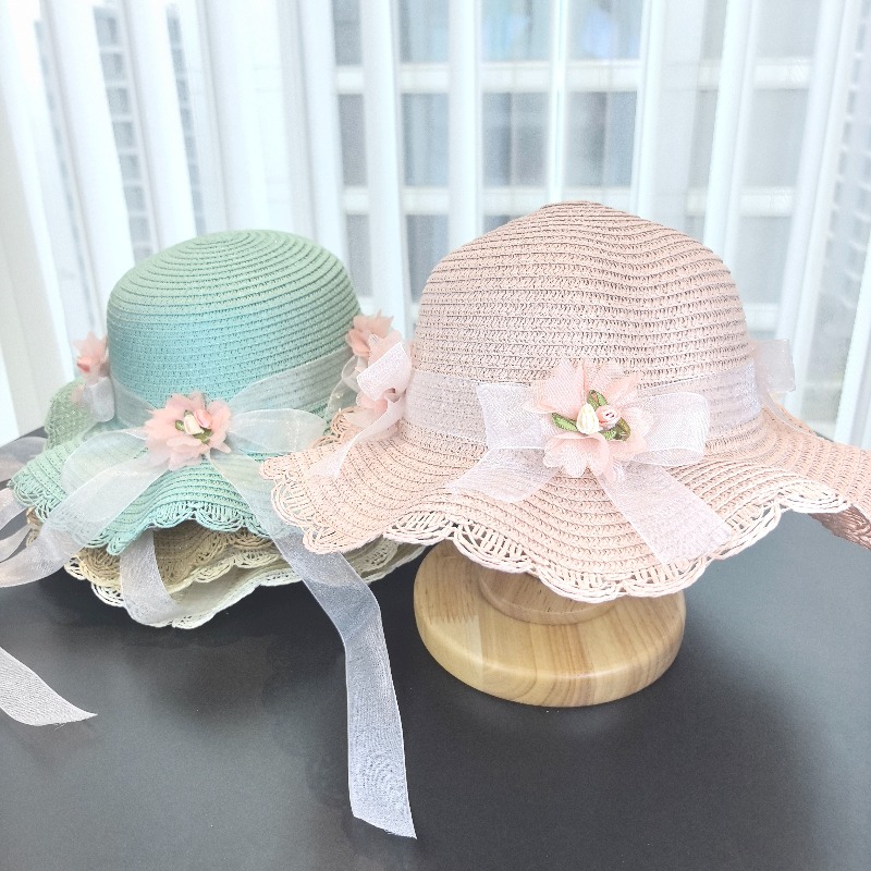 女の子用2ピース麦わら帽子、無地、アウトドア旅行用サンハット - Travel Accessories For 10 Year Old Girl のレビューと価格