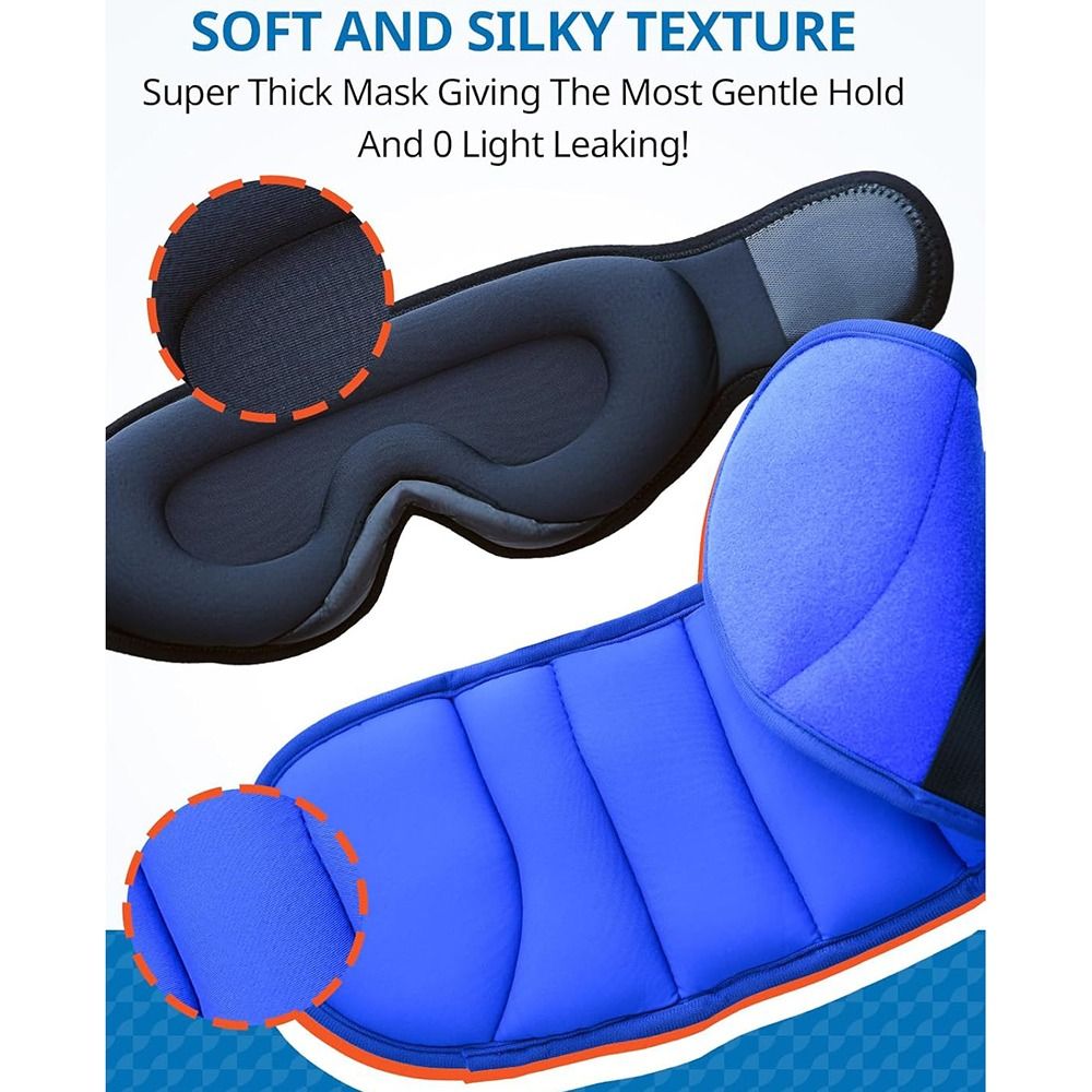 新3D立体型トラベルピロー 100%遮光 目圧ゼロ アイカバ - Travel Accessories For Road Trip のレビューと価格